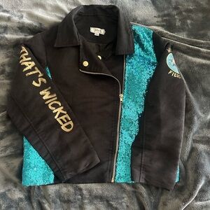Disney Wickedly Fierce Sequin Moto Jacket, M
